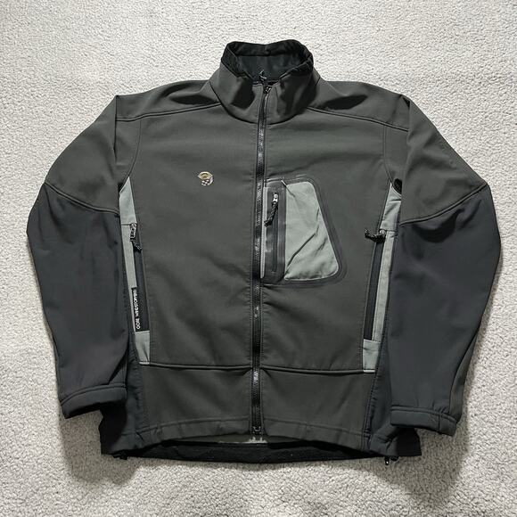 Mountain Hardwear Jacket Mens Large Gray Gore Windstopper Vintage Shell Nylon - Picture 1 of 16